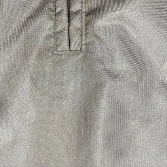 Vintage 80s Windsor Bay Belted Balloon Sleeve Trench Coat - Iridescent Champagne - Picture 15 of 16